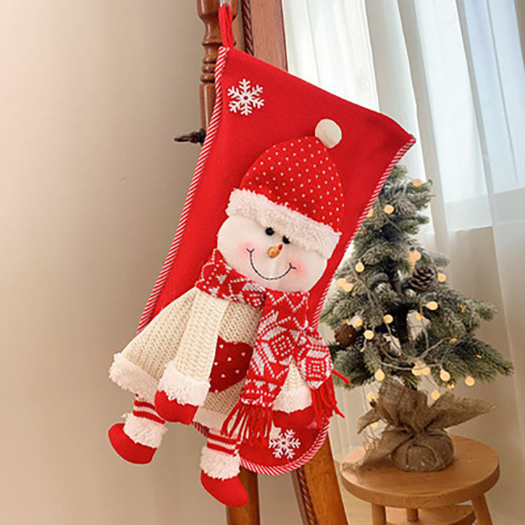 Calcetín Navideño, Regalo De Papá Noel, Árbol De Navidad, Decorativo, Media, Adorno, Regalo De Navidad, Calcetines Navideños, Caja De Dulces, Decoración, Tienda, Reno, Papá Noel, Muñeco De Nieve, Papá Noel, Navidad Para Niños - miscalcetinescaramx
