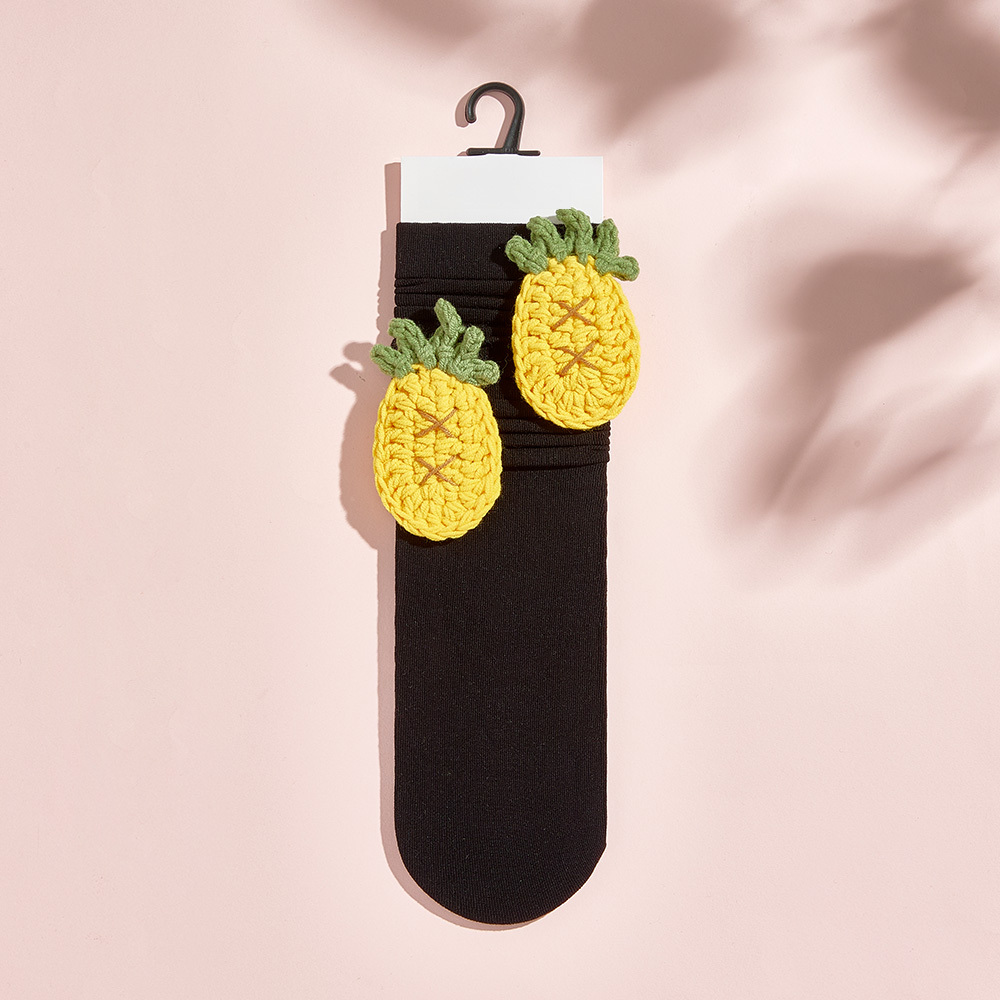 Calcetines De Punto Con Flores Y Frutas De Varios Estilos, Calcetines Coloridos - miscalcetinescaramx