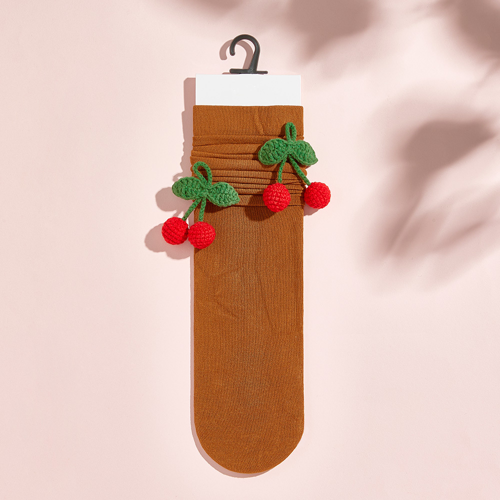 Calcetines De Punto Con Flores Y Frutas De Varios Estilos, Calcetines Coloridos - miscalcetinescaramx