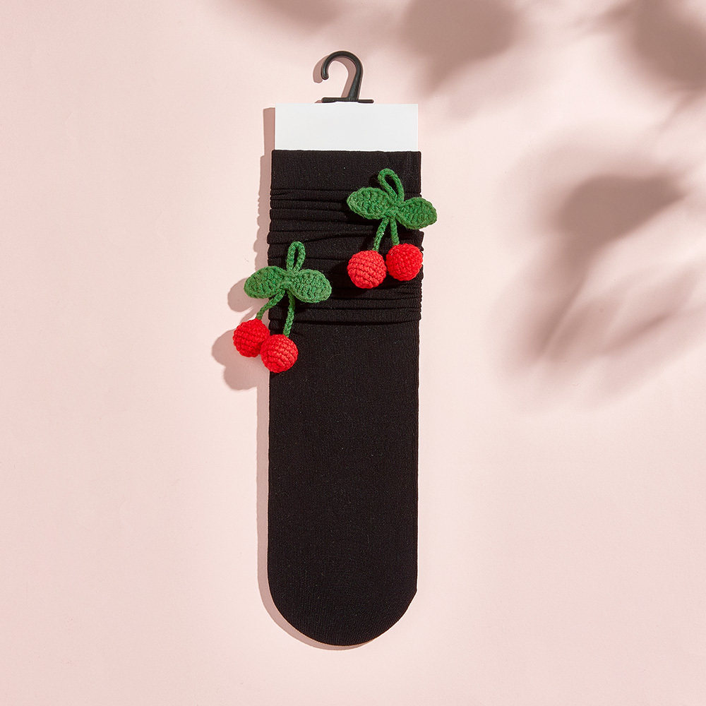 Calcetines De Punto Con Flores Y Frutas De Varios Estilos, Calcetines Coloridos - miscalcetinescaramx