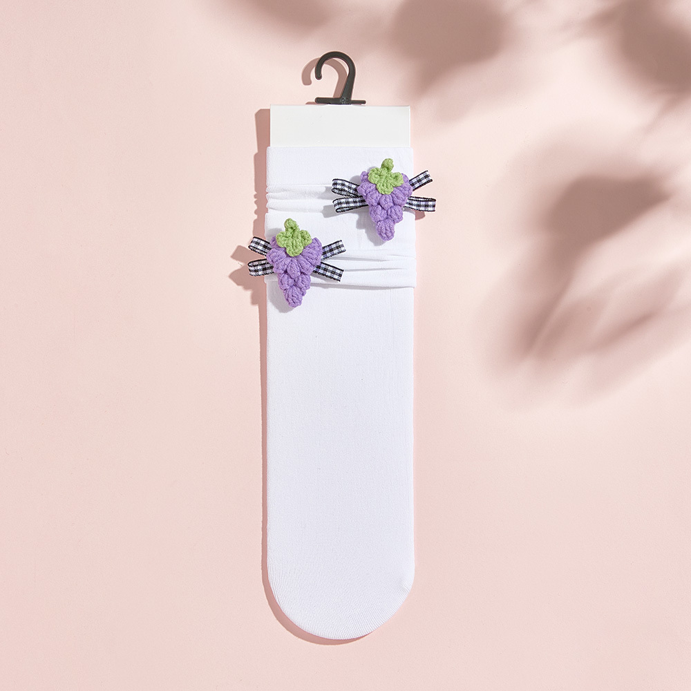 Calcetines De Punto Con Flores Y Frutas De Varios Estilos, Calcetines Coloridos - miscalcetinescaramx