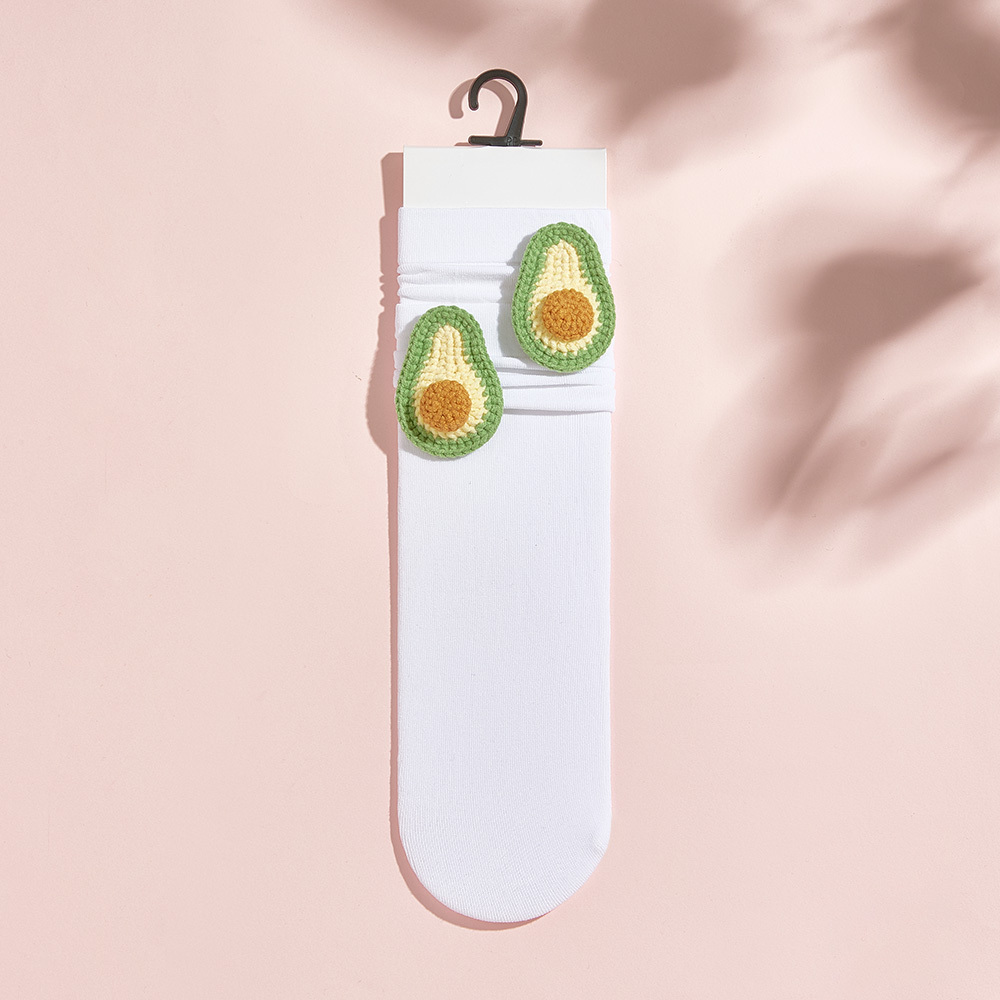 Calcetines De Punto Con Flores Y Frutas De Varios Estilos, Calcetines Coloridos - miscalcetinescaramx