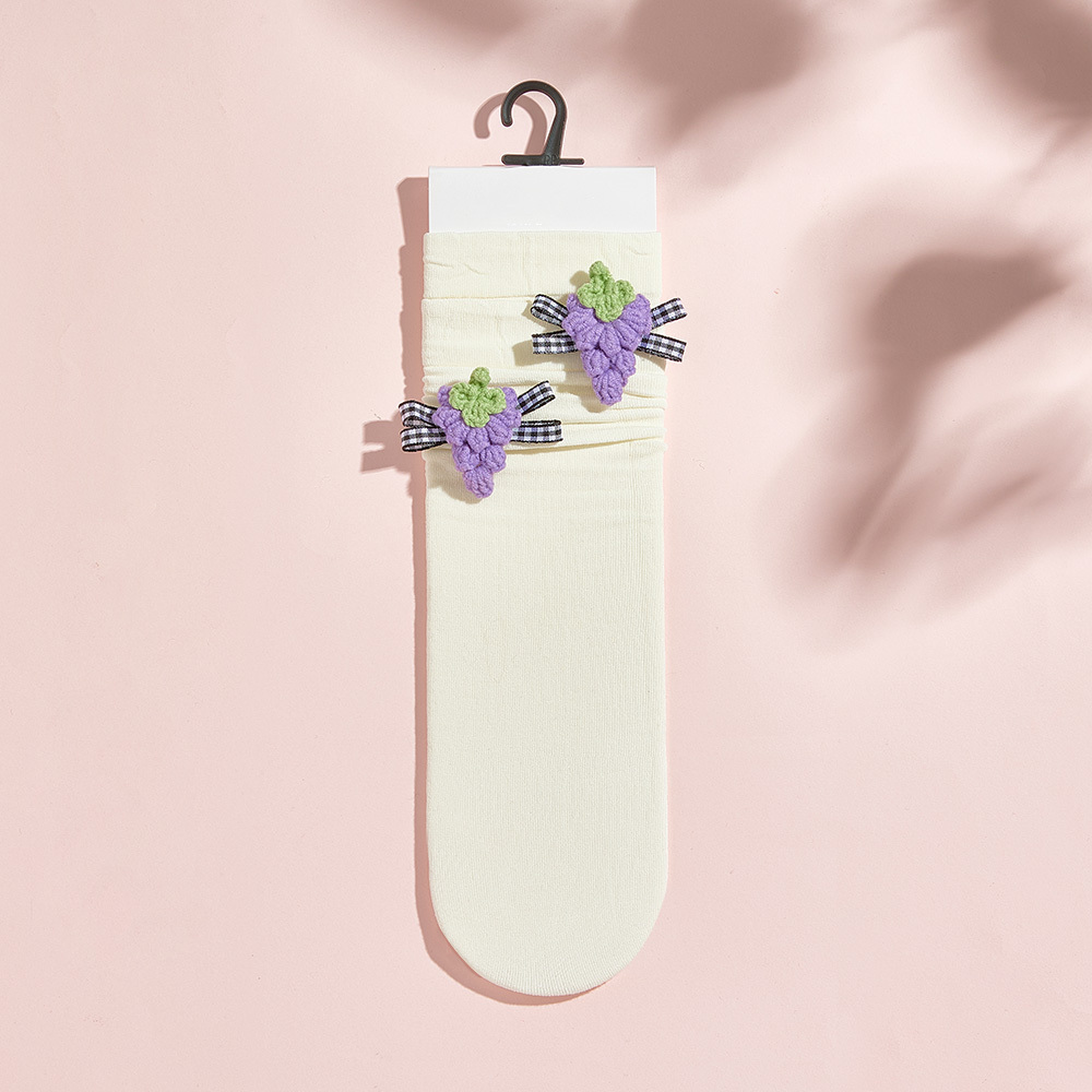 Calcetines De Punto Con Flores Y Frutas De Varios Estilos, Calcetines Coloridos - miscalcetinescaramx