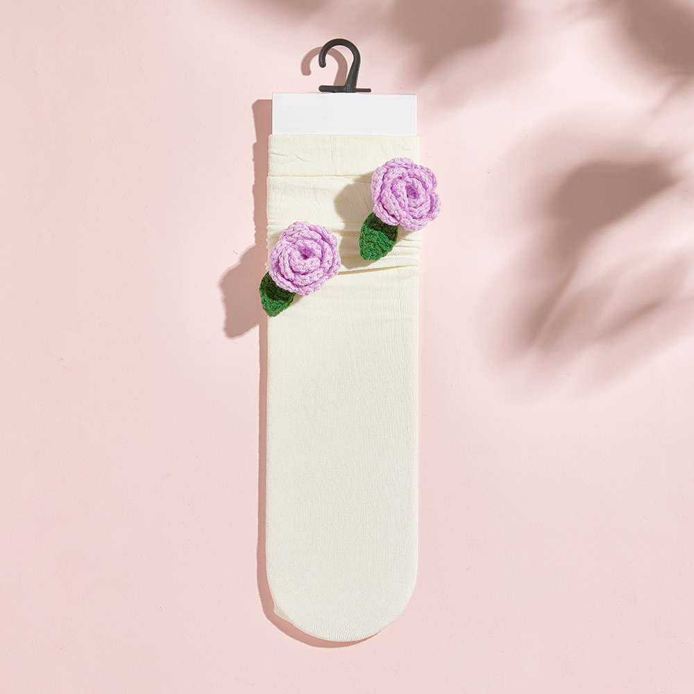 Calcetines De Punto Con Flores Y Frutas De Varios Estilos, Calcetines Coloridos - miscalcetinescaramx