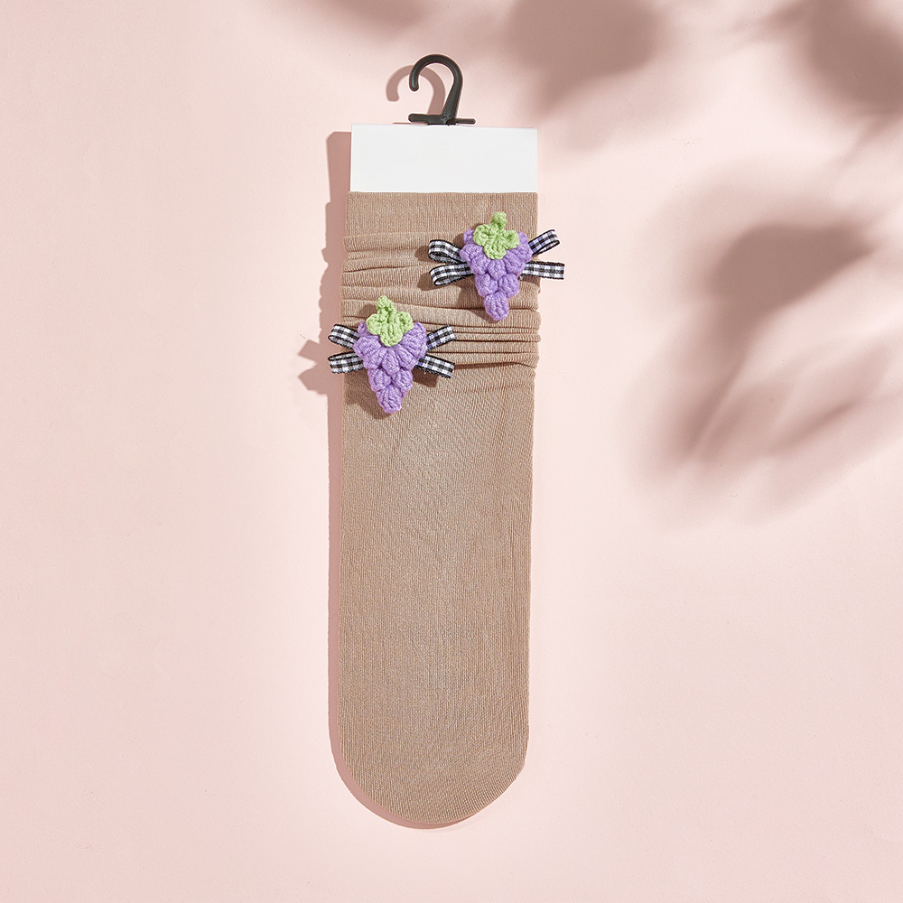 Calcetines De Punto Con Flores Y Frutas De Varios Estilos, Calcetines Coloridos - miscalcetinescaramx