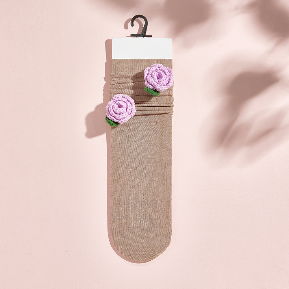 Calcetines De Punto Con Flores Y Frutas De Varios Estilos, Calcetines Coloridos - miscalcetinescaramx