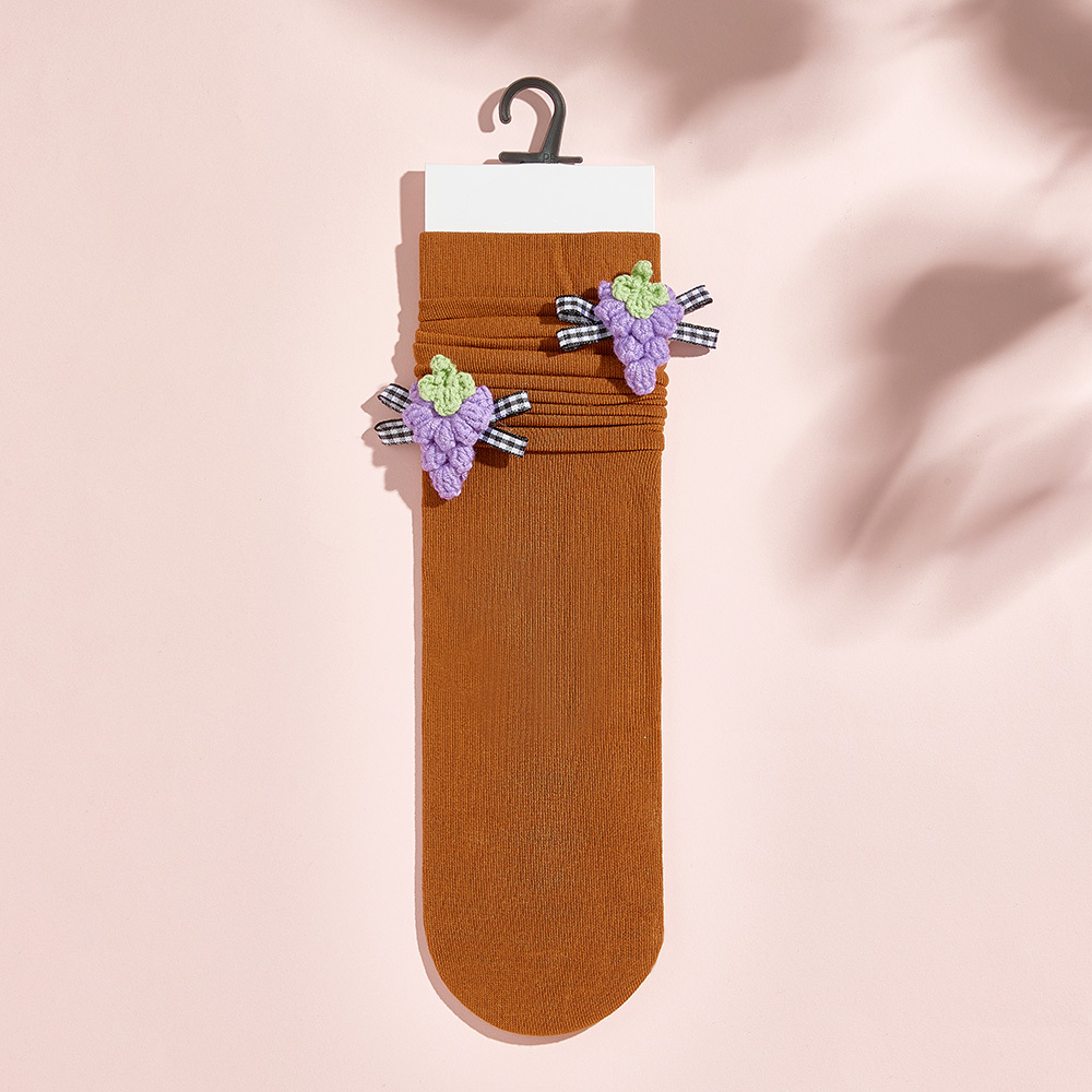 Calcetines De Punto Con Flores Y Frutas De Varios Estilos, Calcetines Coloridos - miscalcetinescaramx