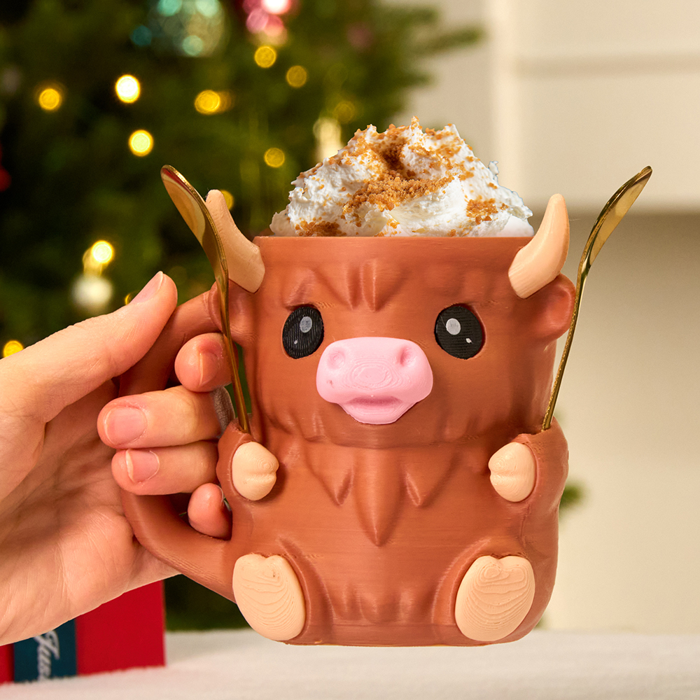 Regalos De Navidad: Soporte Para Helado Con Forma De Vaca, Con Asa Y Cuchara. Funda Refrigerante Reutilizable Para Helados, Bebidas Y Postres. Un Regalo Divertido Para Los Amantes Del Helado. - miscalcetinescaramx