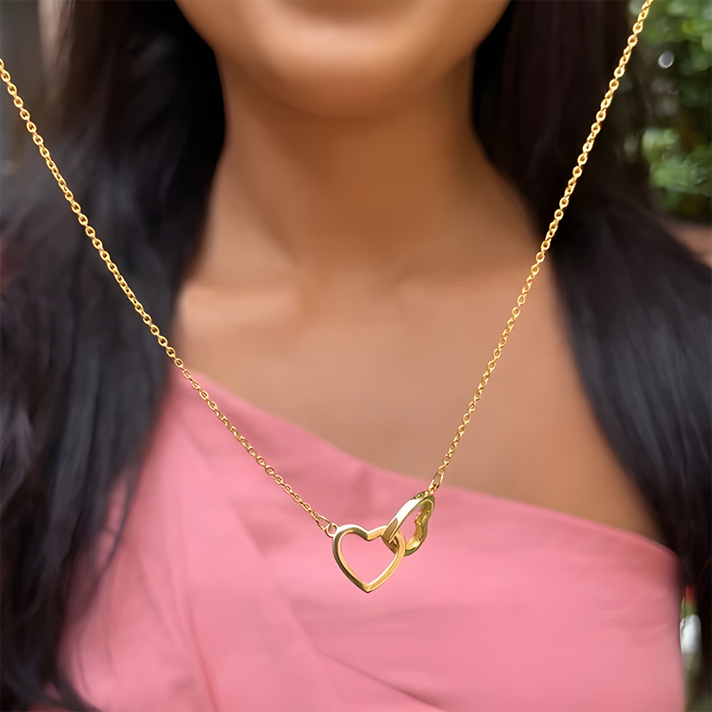 Collar De Corazón Grabado Con Rosa Real En Caja De Regalo. Collar Con Forma De Rosa En Caja De Regalo. Caja De Regalo Para Joyería. - miscalcetinescaramx