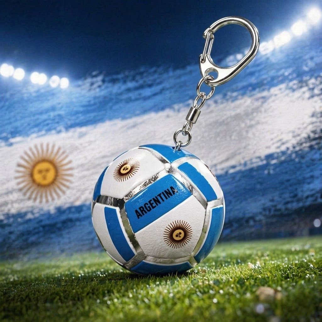2026 Llavero De Bola De Fútbol Con Bandera De Fútbol, ​​bola De Estrés Sensorial De Clic Mecánico De 12 Lados Para Adultos, Bolas Para Aliviar El Estrés, Llavero De Fútbol Para Llaves Y Mochila (12 Naciones) - miscalcetinescaramx