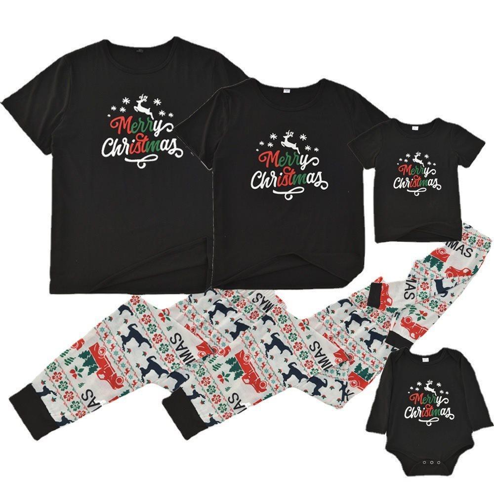 Conjuntos De Pijamas Familiares A Juego Ropa De Dormir De Fiesta De Festival De Navidad - Christmas Elk - MyFaceSocksMX