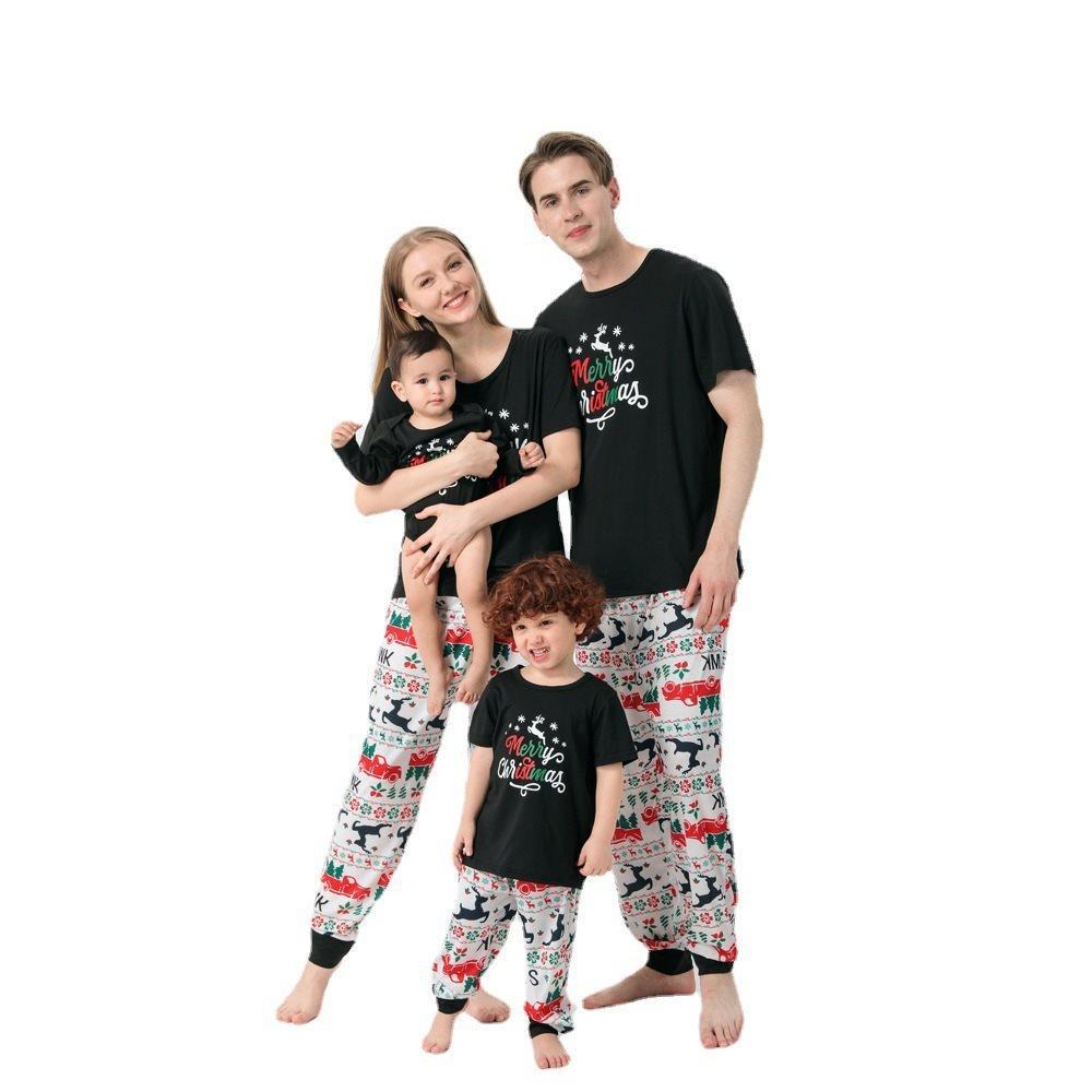 Conjuntos De Pijamas Familiares A Juego Ropa De Dormir De Fiesta De Festival De Navidad - Christmas Elk - MyFaceSocksMX