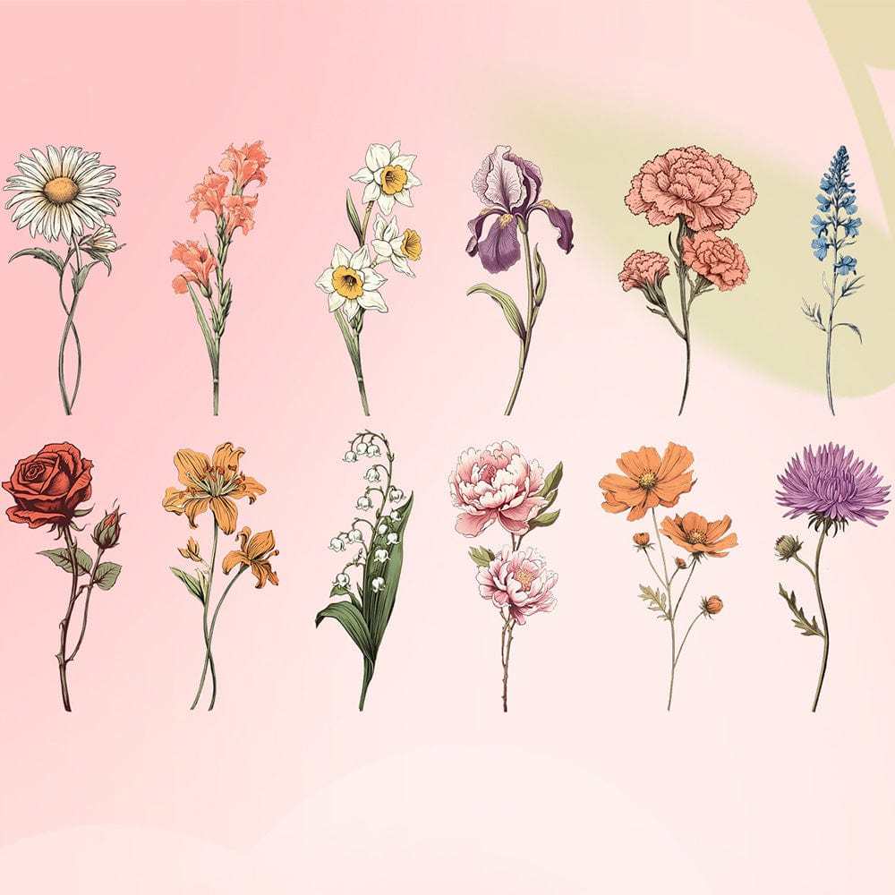 Luces De Letras Personalizadas Con Flores De Cumpleaños, Texto Personalizado, Luz De Noche Cálida, Regalo Para El Día De La Madre - miscalcetinescaramx