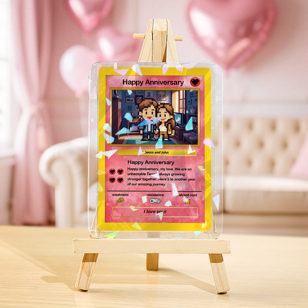 Tarjeta Personalizada De Regalo De Aniversario. Convierte Tu Foto En Un Objeto Coleccionable Único. - miscalcetinescaramx