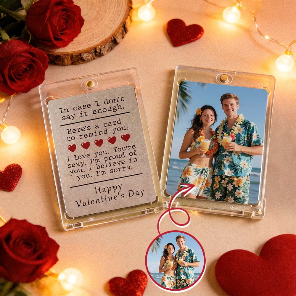 Tarjeta De Pareja Personalizada: Todo Lo Que Tienes Que Decir, Tarjeta De San Valentín, Regalo Romántico De San Valentín Para Pareja, Recuerdo Coleccionable Único - miscalcetinescaramx