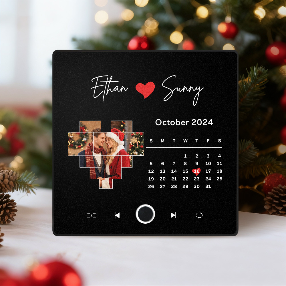 Álbum De Fotos Personalizado Para Regalo De Navidad, Imán Para Nevera, Adhesivo Para Pared Con Música, Movimiento Musical Que Se Puede Reproducir Sin Teléfono Móvil, Imán Para Nevera Con Música Pro - miscalcetinescaramx