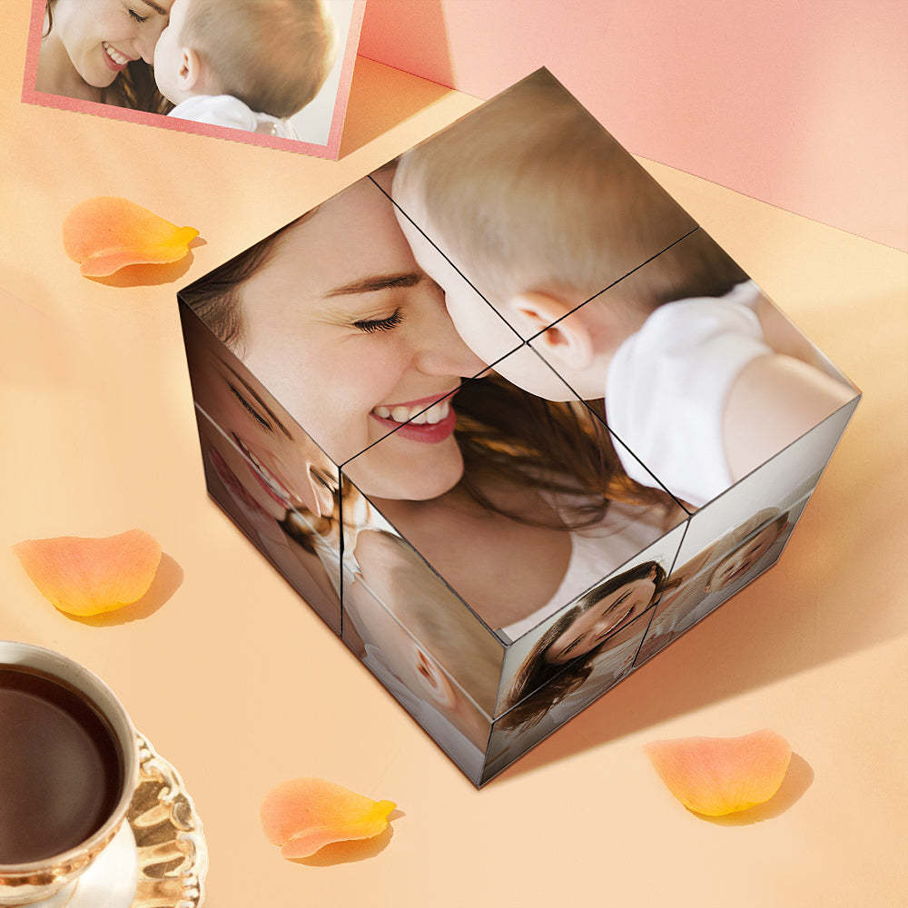 Infinity Photo Cube Cubo De Fotos Plegable Personalizado Regalos Del Día De La Madre - miscalcetinescaramx