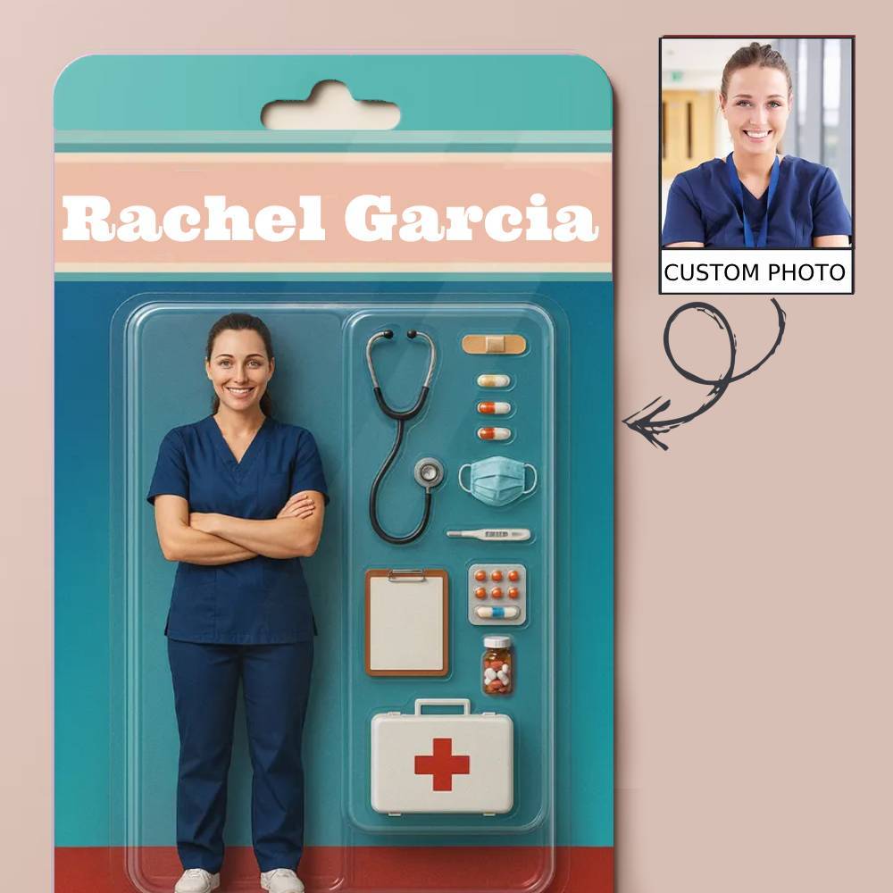 Figura De Acción Con Efecto 3d, Embalaje Estilo Caja De Juguetes, Regalo Artístico, Colgador De Coche Acrílico Personalizado, Regalo Para Mamá - miscalcetinescaramx