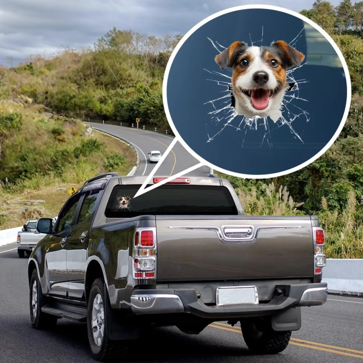 Calcomanía Con Foto Personalizada Para Autocaravana: Regalos De Cumpleaños Personalizados Para Amantes De Los Perros Y Los Gatos, Papás Y Mamás De Perros, Dueños De Gatos. ¡demasiado Genial Para Quedarse Dentro!