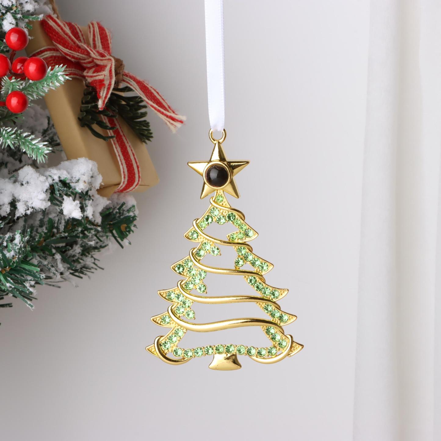 Adorno Personalizado Para árbol De Navidad Con Proyección Fotográfica, Regalo Conmemorativo Para Familiares Y Amantes De Las Mascotas, Decoración Colgante Para árboles Navideños - miscalcetinescaramx