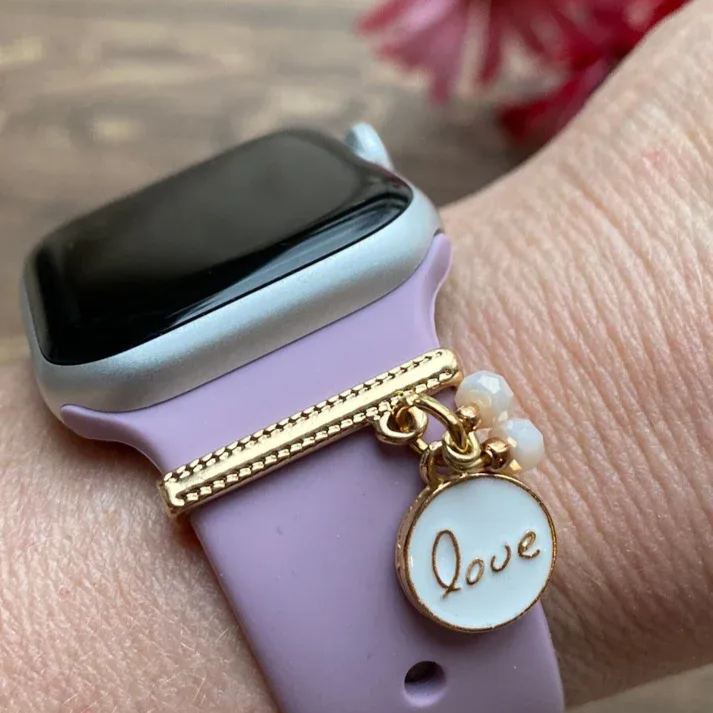 Charms De Reloj Con Forma De Corazón, Foto O Texto Personalizados, Barras De Corazón, Charms De Reloj, Charm De Apple Watch, Regalo