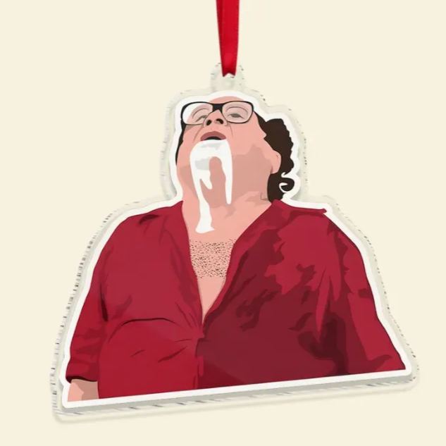 Adorno Navideño Con Regalos Personalizados Para Fanáticos Del Cine - miscalcetinescaramx