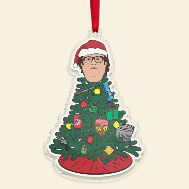 Adorno Navideño Con Regalos Personalizados Para Fanáticos Del Cine - miscalcetinescaramx