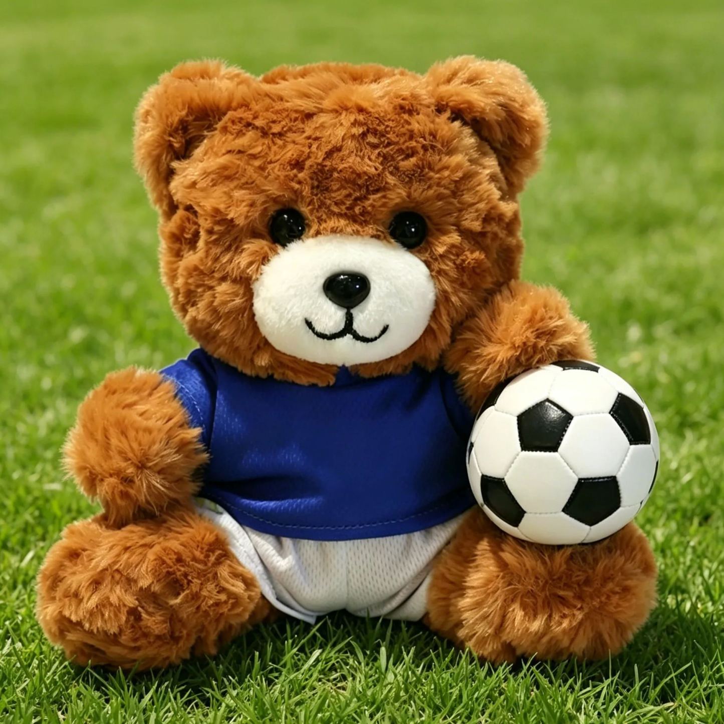 Muñeco de peluche de oso de fútbol personalizado, lindo equipo de fútbol, ​​oso de peluche, regalo de recuerdo para fanáticos - miscalcetinescaramx