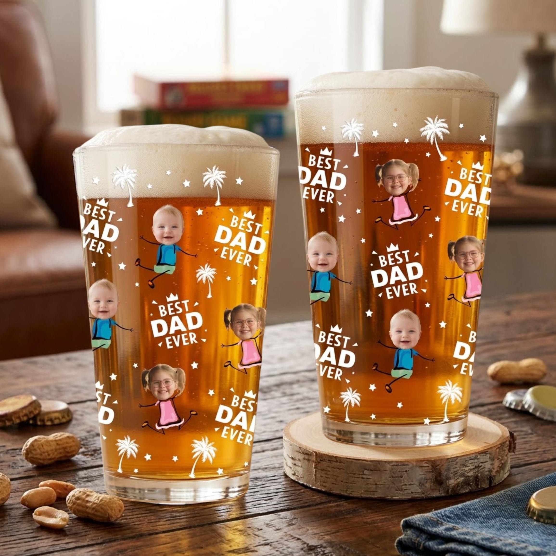 Foto Personalizada Mejor Papá Abuelo Siempre Vaso De Cerveza, Regalo Personalizado Del Día Del Padre, Regalos Fotográficos Personalizados, Regalos Del Abuelo