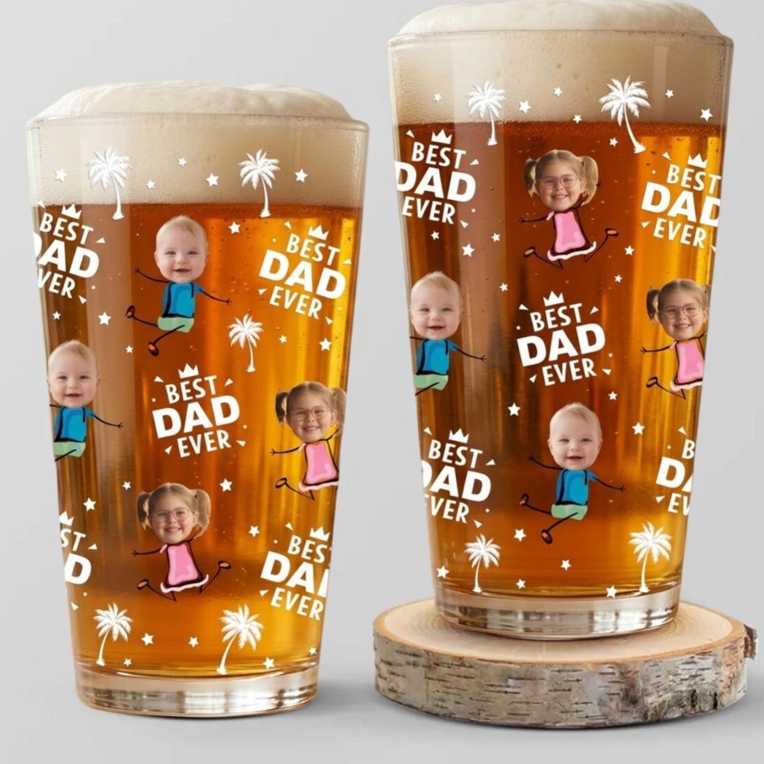 Foto Personalizada Mejor Papá Abuelo Siempre Vaso De Cerveza, Regalo Personalizado Del Día Del Padre, Regalos Fotográficos Personalizados, Regalos Del Abuelo - miscalcetinescaramx