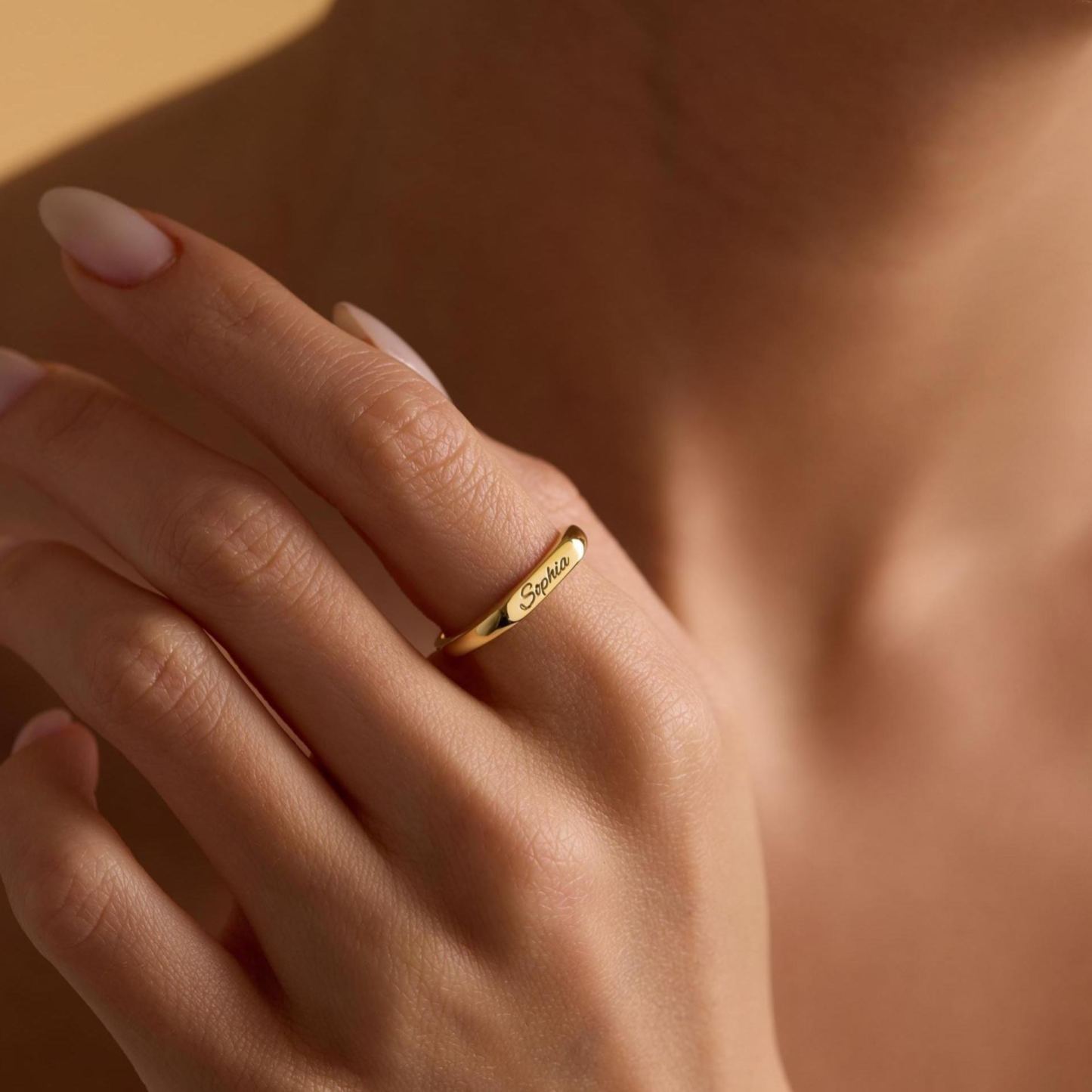 Anillo De Nombre Personalizado, Anillo De Nombre Delicado, Anillo Grabado, Joyería De Nombre, Anillo De Nombre, Anillo Para Mujeres, Regalo Para Ella - miscalcetinescaramx