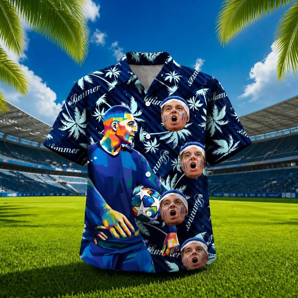 Camiseta Hawaiana Para Fanáticos Del Fútbol Global, Camiseta De Fútbol Retro, Camiseta De Playa Aloha Para Hombres, Estilo Deportivo De Vacaciones De Verano - miscalcetinescaramx