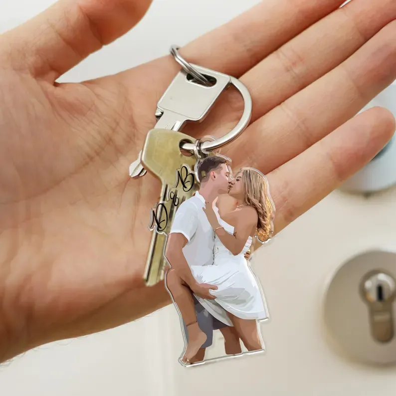 Regalo De Aniversario Para Él, Llavero Con Foto Personalizado, Llavero De Pareja, Llavero De Regalo Para El Día De La Madre, Llaveros Con Foto, Regalo Para Novio, Conducción Segura