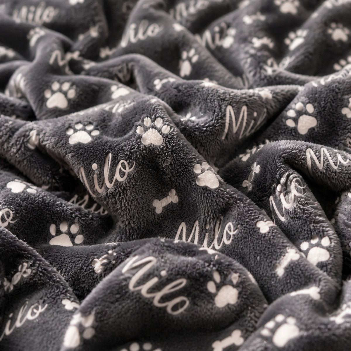 Manta Personalizada Para Mascotas Para Amantes De Los Perros: Manta De Forro Polar Suave Con Estampado De Patas Y Huesos, Regalo Perfecto Para El Día De La Madre O Cumpleaños - miscalcetinescaramx