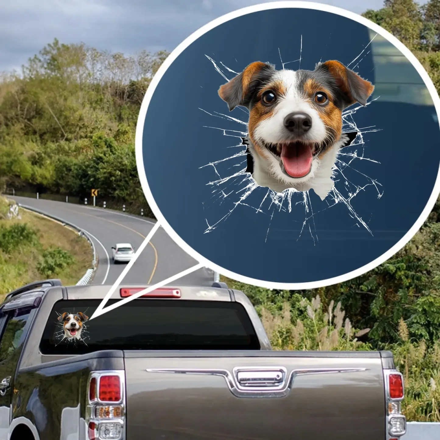 Calcomanía Con Foto Personalizada Para Autocaravana: Regalos De Cumpleaños Personalizados Para Amantes De Los Perros Y Los Gatos, Papás Y Mamás De Perros, Dueños De Gatos. ¡demasiado Genial Para Quedarse Dentro!