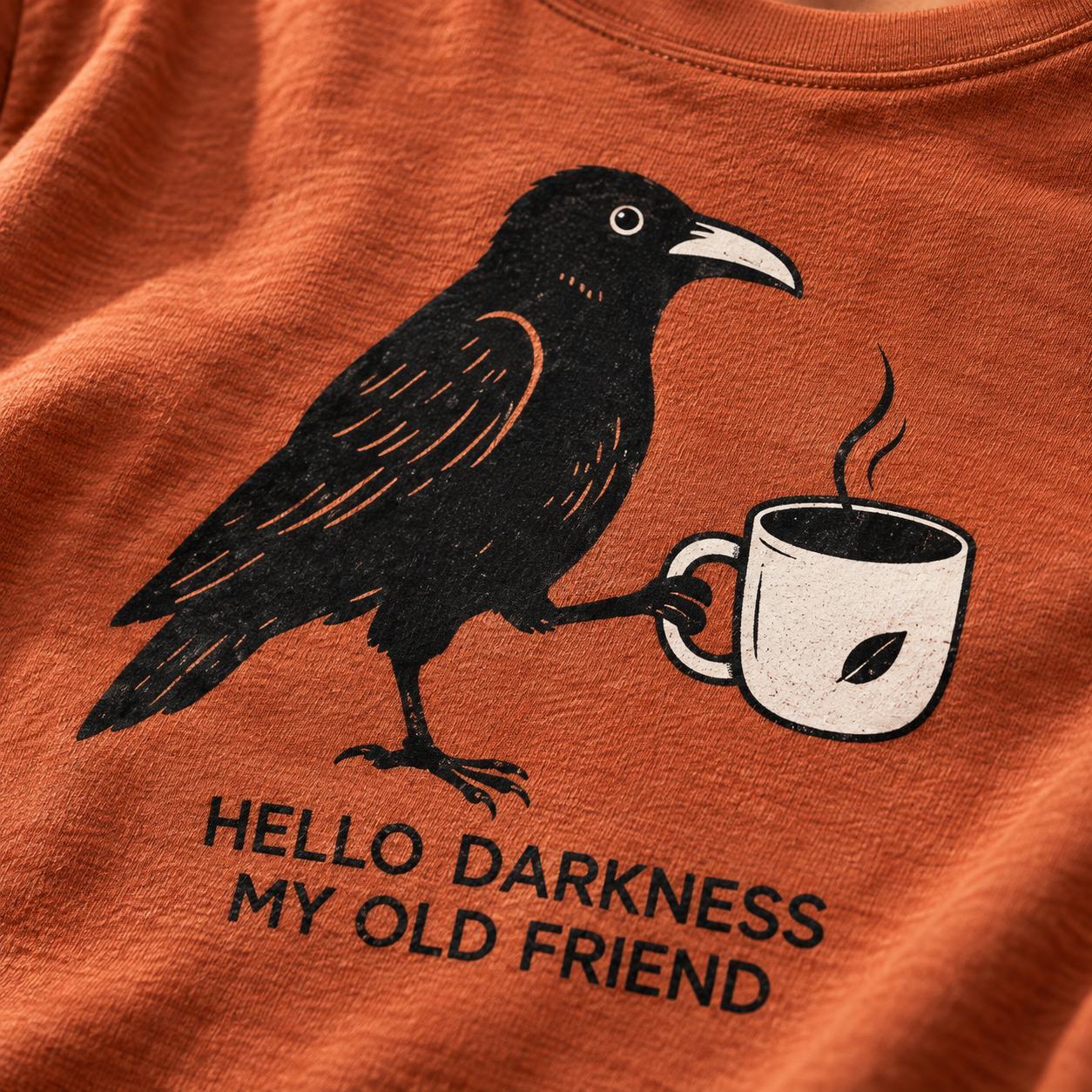 Camiseta Raven Coffee Lover, Regalo Para Halloween, Fanáticos Góticos Y Ratones De Biblioteca, Camiseta Gráfica De Algodón Suave - miscalcetinescaramx