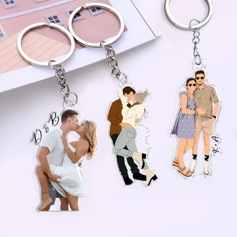 Regalo De Aniversario Para Él, Llavero Con Foto Personalizado, Llavero De Pareja, Llavero De Regalo Para El Día De La Madre, Llaveros Con Foto, Regalo Para Novio, Conducción Segura