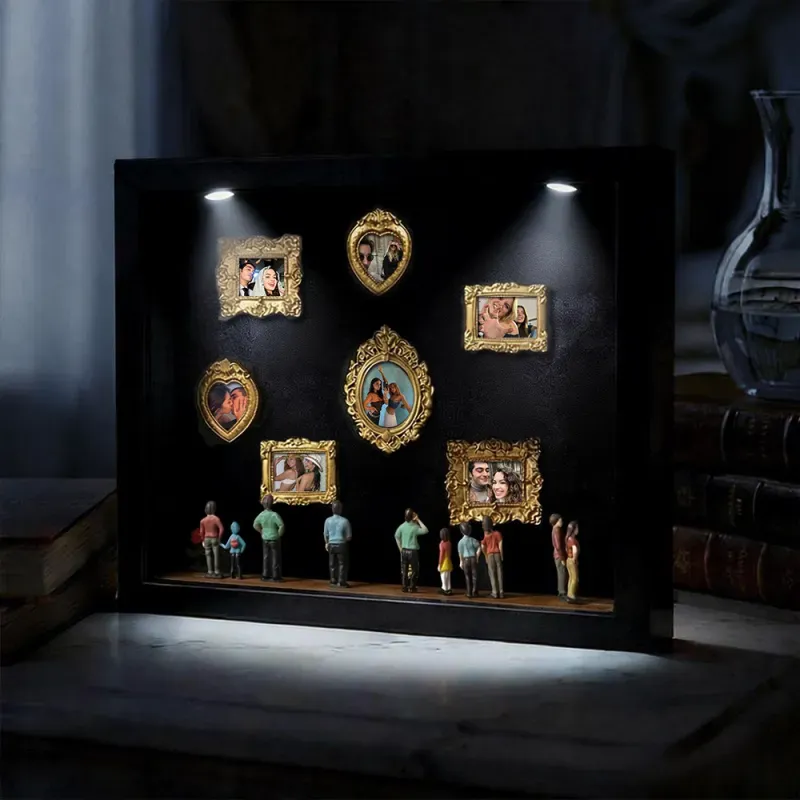 Marco Del Museo De Nosotros Regalo Personalizado Para Parejas Para Sus Lindos Regalos De Museo En Miniatura Regalo Significativo Regalo De Aniversario Del Día De San Valentín - MyFaceSocksES