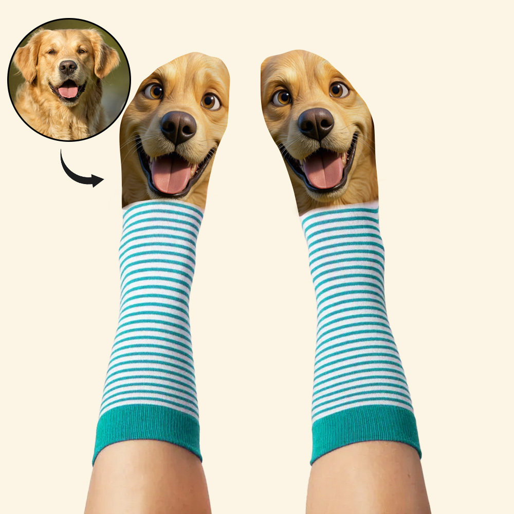 Calcetines Divertidos Con Cara Personalizada, Regalos Fotográficos De Estilo De Dibujos Animados Para Él Y Ella - MyFaceSocksES