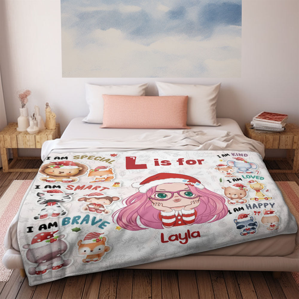 Regalo Creativo De La Manta De La Navidad De La Manta Personalizada Del Personaje De Dibujos Animados Para Los Niños