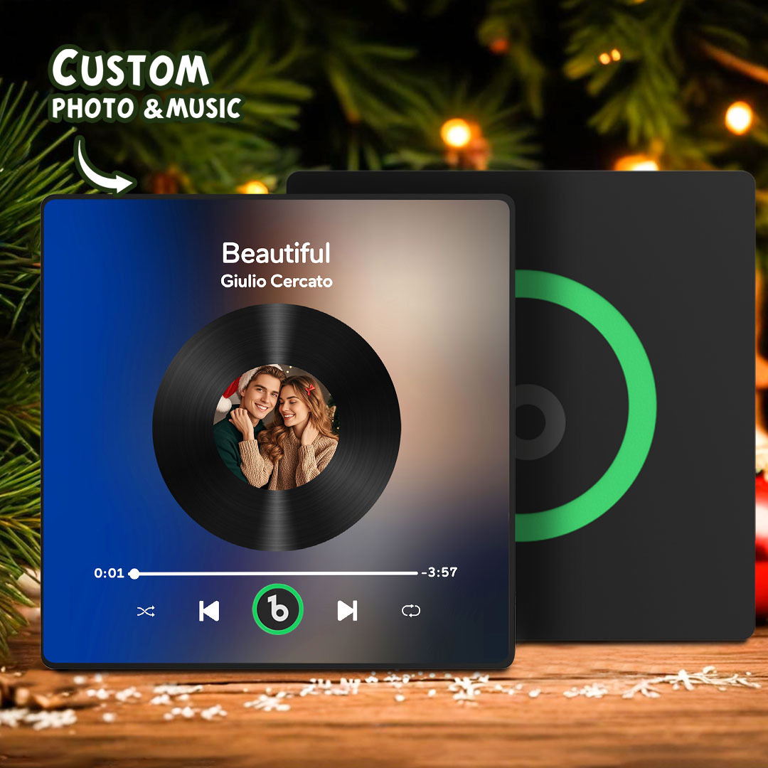 Imán De Nevera Musical Personalizado Con Marco Colorido. Álbum De Música. Adhesivo De Pared Con Foto Y Movimiento Musical Que Se Puede Reproducir. Regalo Para Parejas. - MyFaceSocksES