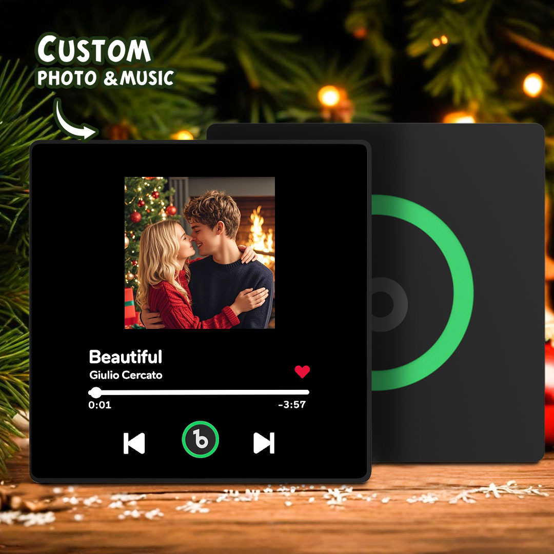 Imán De Nevera Musical Personalizado Con Marco Colorido. Álbum De Música. Adhesivo De Pared Con Foto Y Movimiento Musical Que Se Puede Reproducir. Regalo Para Parejas. - MyFaceSocksES