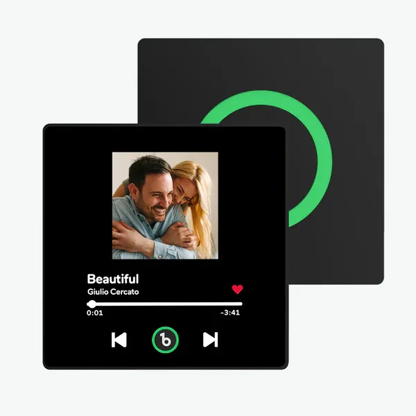 Imán De Nevera Personalizado Con Forma De Álbum. Imán De Nevera Musical Personalizado Que Reproduce Canciones. - MyFaceSocksES