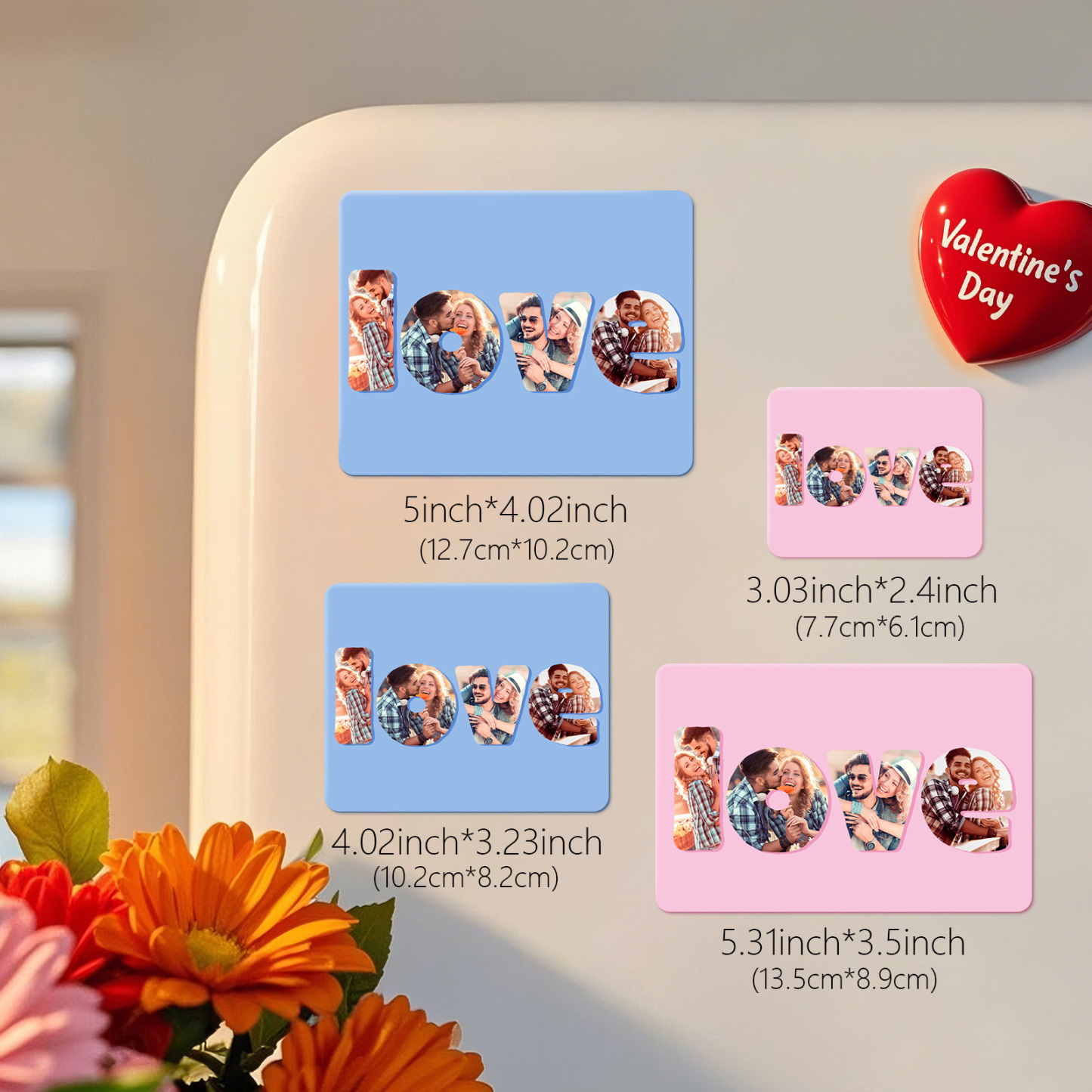 Imán De Nevera Personalizado Con Foto Tarjeta Imanes Regalo Personalizado Foto Nevera Imanes Regalo Para Ella Él - MyFaceSocksES