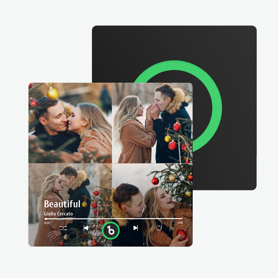 Imán De Nevera De Música Personalizado, Álbum Colorido, Imán De Nevera, Regalos Para Pareja, 4 Fotos