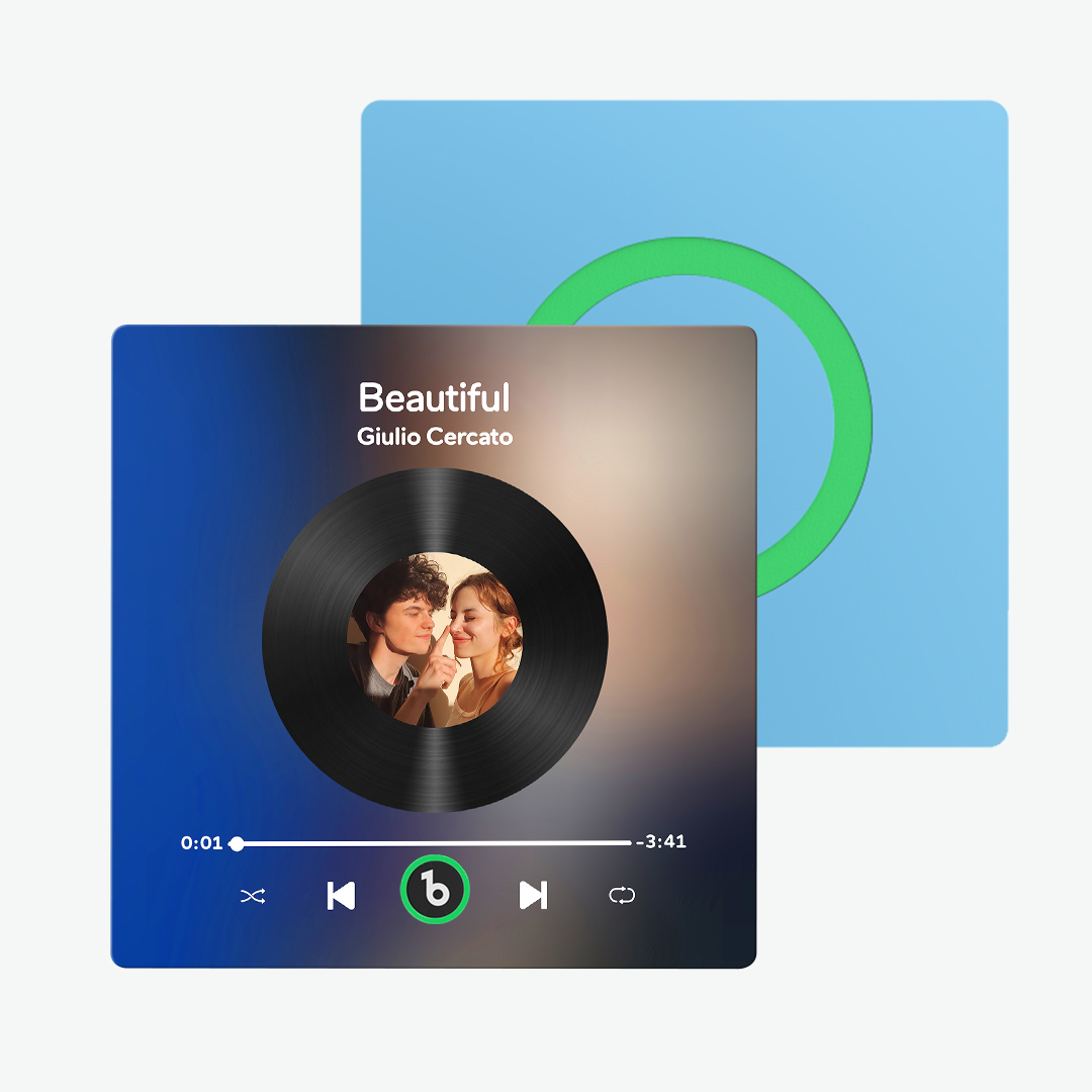 Imán De Nevera De Música Personalizado, Nueva Pegatina De Foto De Pared Musical Mejorada 4,0 Que Reproduce Música Sin Teléfono Móvil, Múltiples Estilos, Regalos Para Parejas - MyFaceSocksES