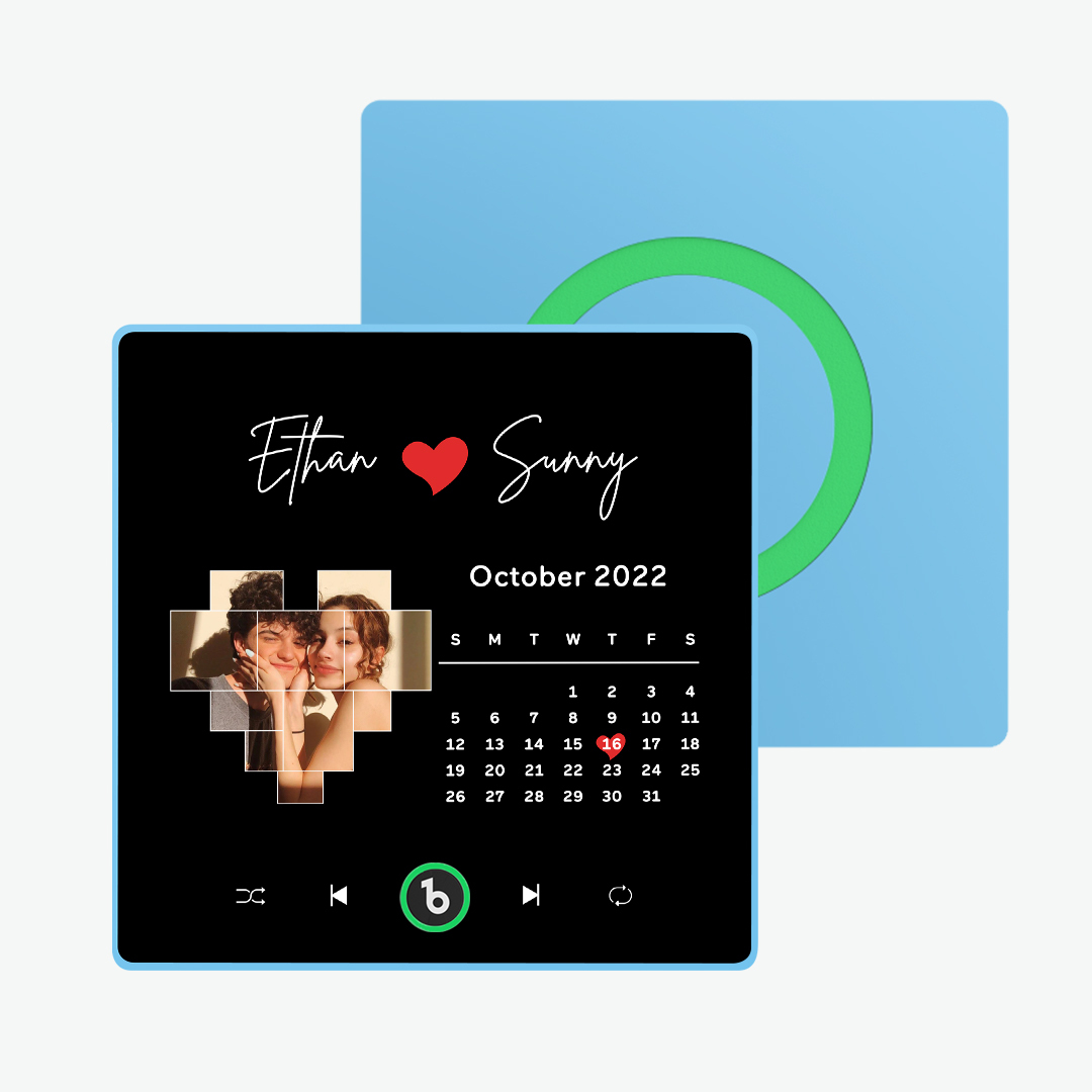 Imán De Nevera De Música Personalizado, Nueva Pegatina De Foto De Pared Musical Mejorada 4,0 Que Reproduce Música Sin Teléfono Móvil, Múltiples Estilos, Regalos Para Parejas - MyFaceSocksES