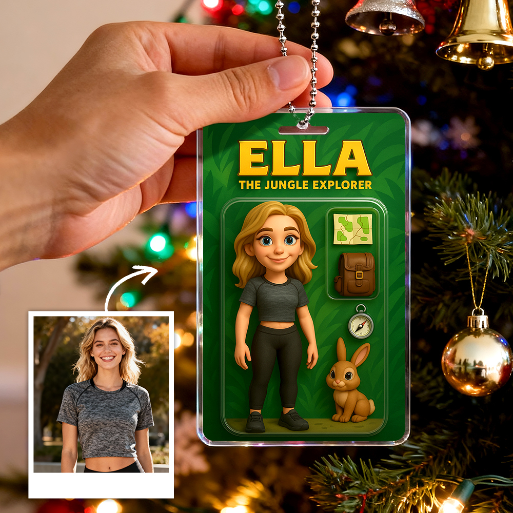 Figura De Acción Personalizada, Embalaje Estilo Caja De Juguetes, Regalo Artístico, Colgador De Coche Acrílico Personalizado, Regalo Para Madre, Diseño Plano Impreso En 2d. - MyFaceSocksES