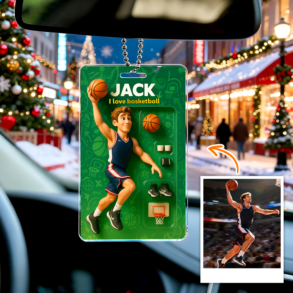 Figura De Acción Personalizada, Embalaje Estilo Caja De Juguetes, Regalo Artístico, Colgador De Coche Acrílico Personalizado, Regalo Para Madre, Diseño Plano Impreso En 2d. - MyFaceSocksES