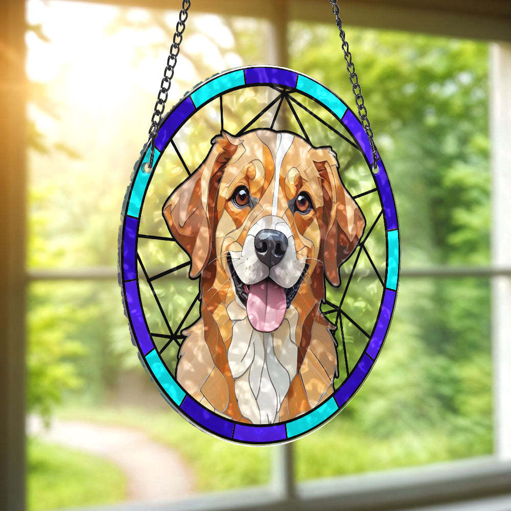 Retrato Personalizado De Mascotas Suncatcher Recuerdo De Mascotas Ornamento Interior Regalos Para Amantes De Las Mascotas - MyFaceSocksES